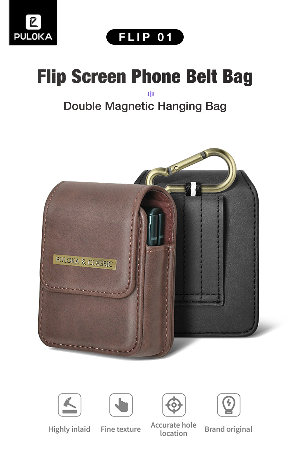 Puloka Portable Waist Bag For Flip