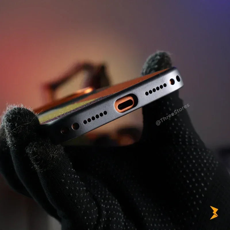 Sheen Leather Metal Frame Magsafe Case iPhone 17 Pro Max - Three