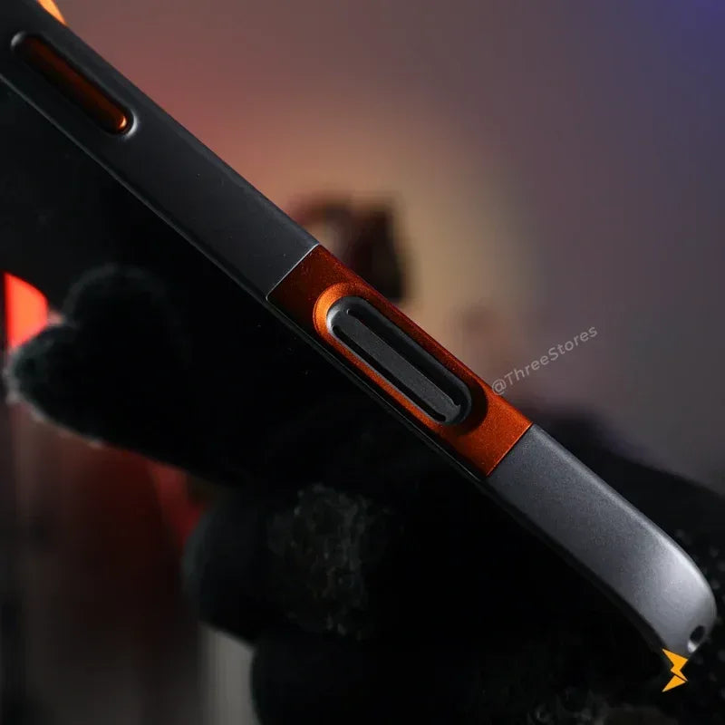 Sheen Leather Metal Frame Magsafe Case iPhone 17 Pro Max - Three