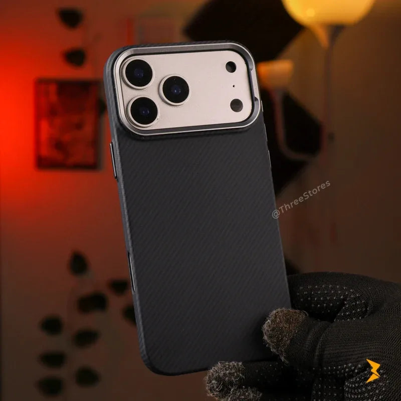 Shefange Carbon Magsafe Case iPhone 17 Pro Max - Three