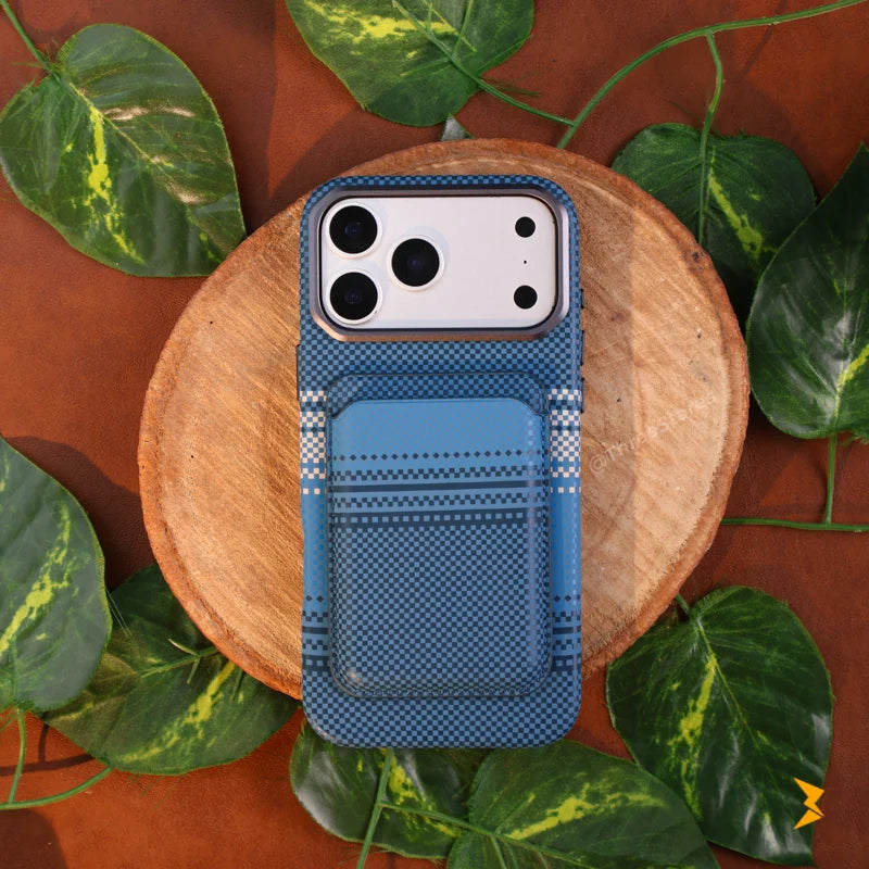 Shine Carbon Magsafe Wallet Case iPhone 17 Pro Max