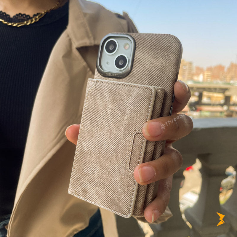 Sibling Fashion Magnetic Wallet Case iPhone 15