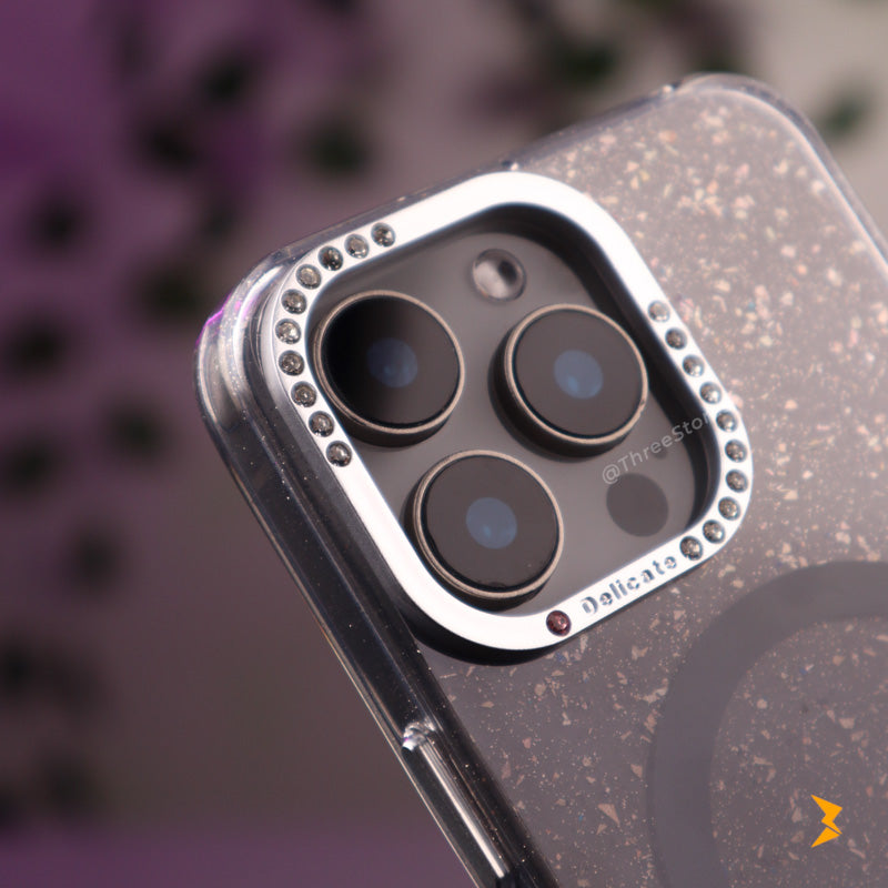 Silver Flakes Magsafe Case iPhone 15 Pro Max
