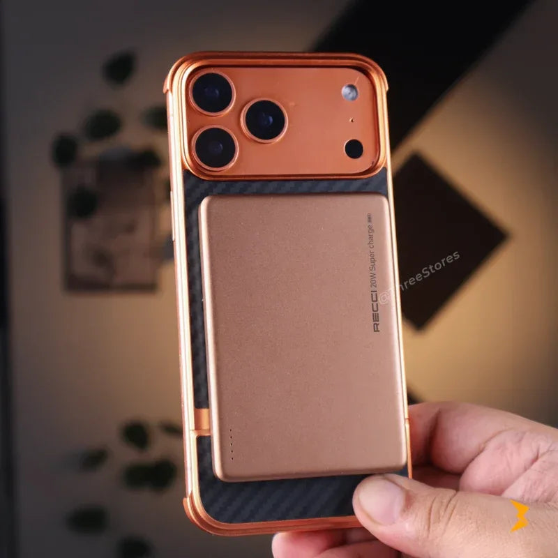 SlideLock Metal Case iPhone 17 Pro Max - Three