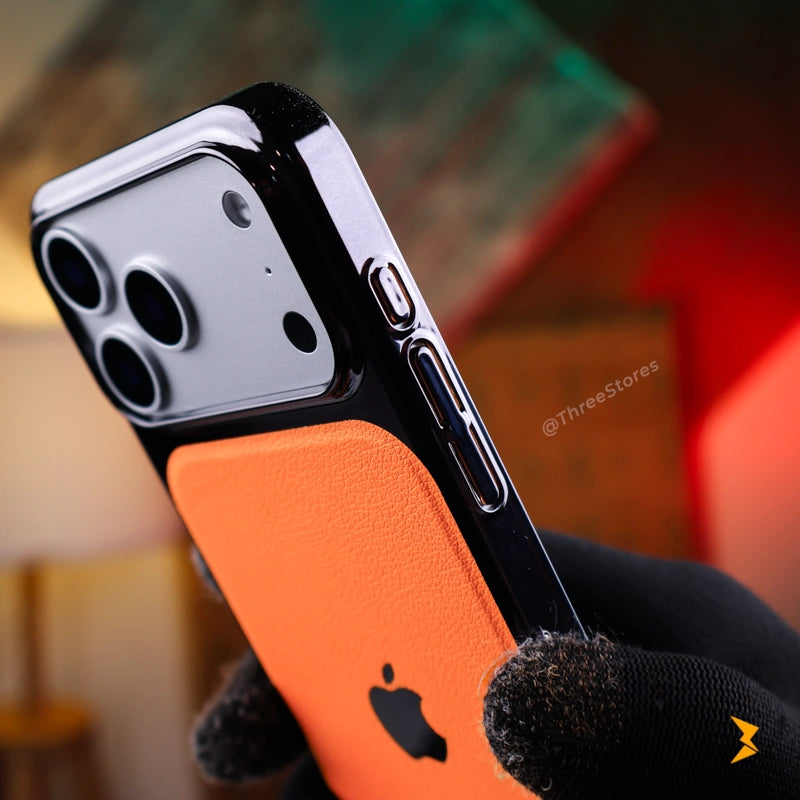 Tanned Matte Leather Case iPhone 17 Pro Max - Three