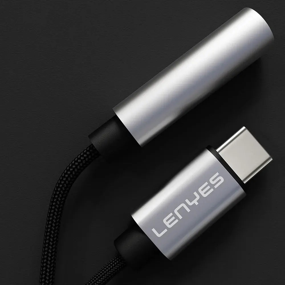 Lenyes Type-C to 3.5mm 3-in-1 Audio Adapter AX105