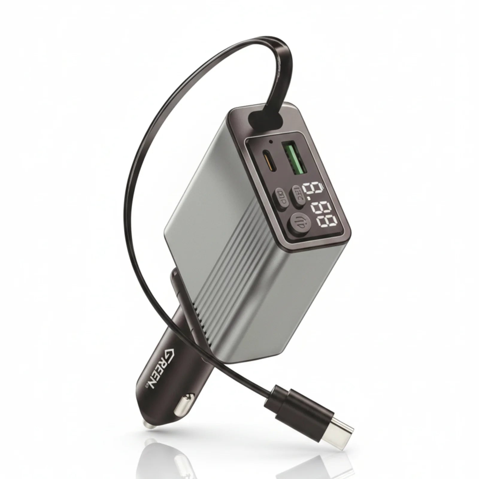GREEN 3 in1 LED MP3 Car Charger 45W GE-Y086