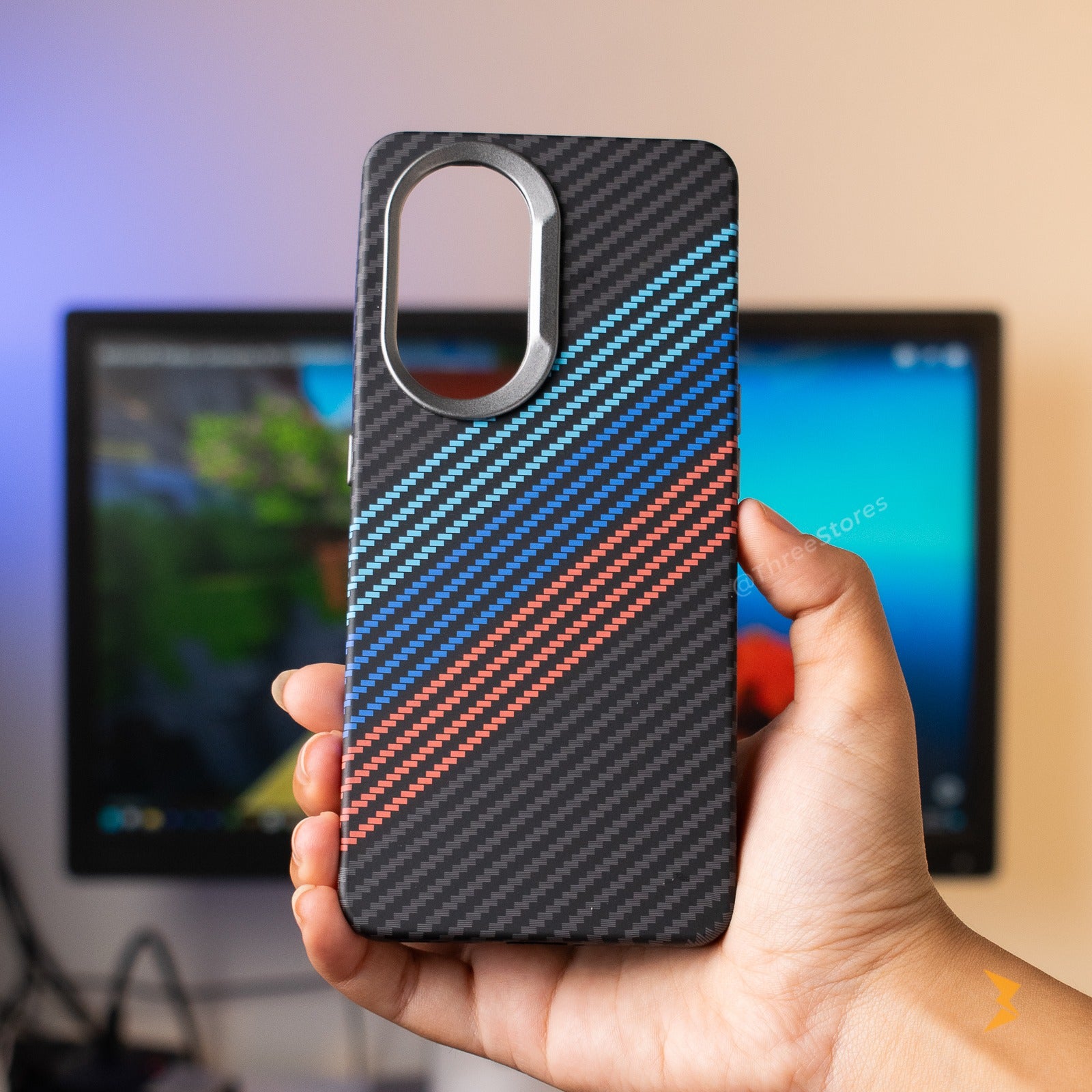 Vacation Style Carbon Case Reno 8T 5G