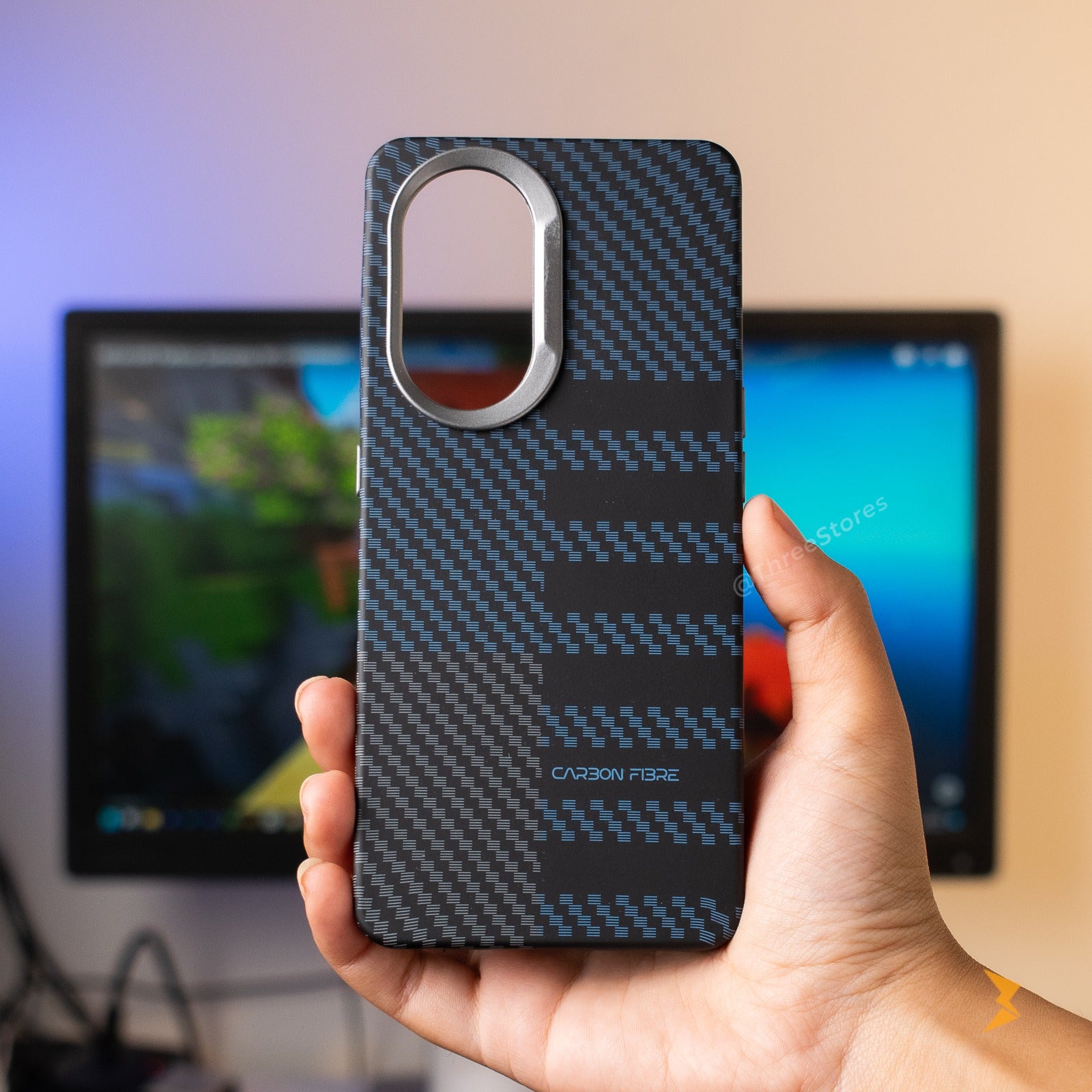 Vacation Style Carbon Case Reno 8T 5G