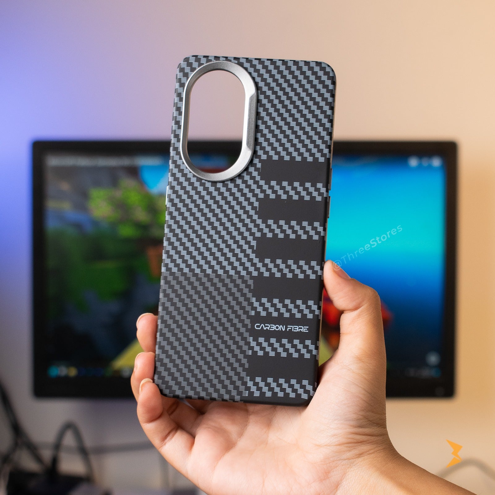 Vacation Style Carbon Case Reno 8T 5G