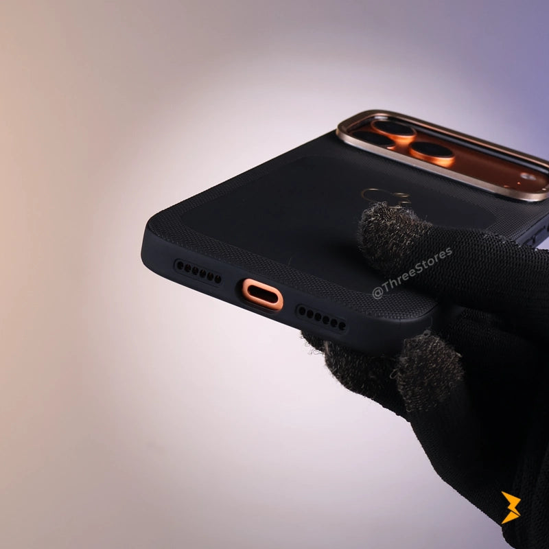 Vegan Leather Case iPhone 17 Pro Max - Three