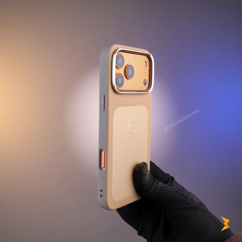 Vegan Leather Case iPhone 17 Pro Max - Three