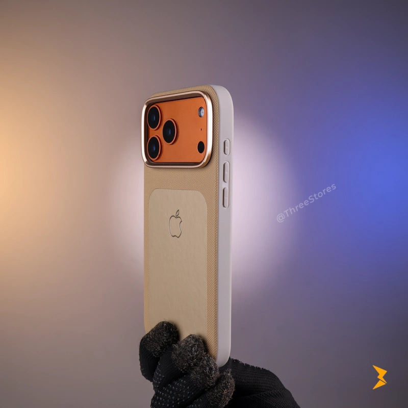 Vegan Leather Case iPhone 17 Pro Max - Three