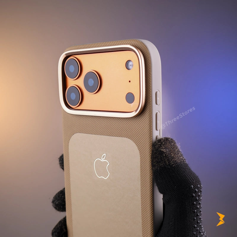 Vegan Leather Case iPhone 17 Pro Max - Three