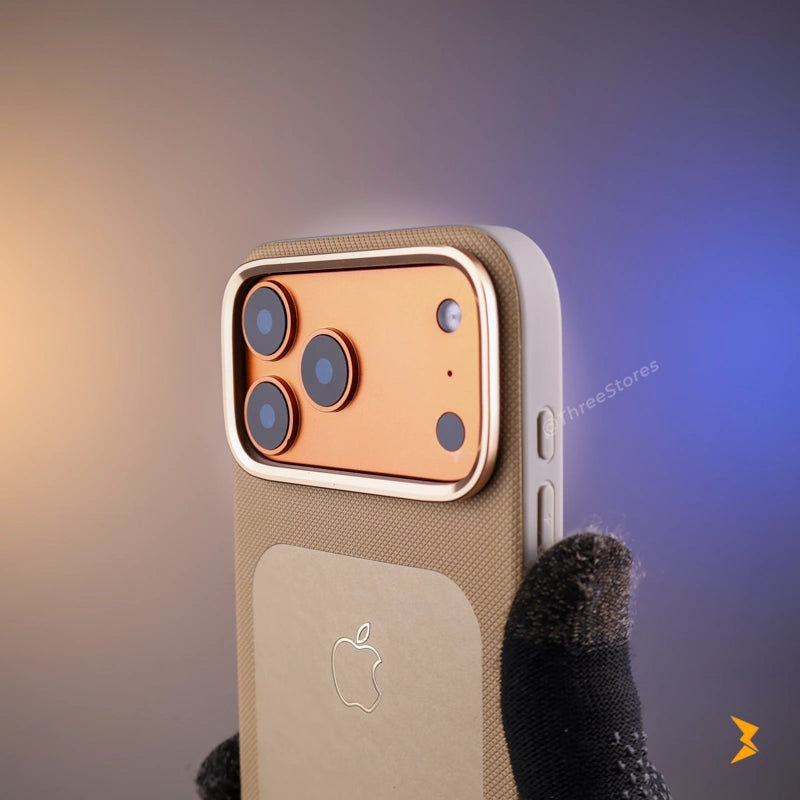 Vegan Leather Case iPhone 17 Pro Max - Three