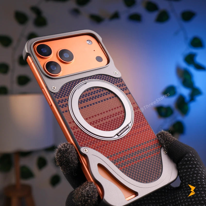 Waltex Carbon Stand Magsafe Case iPhone 17 Pro Max - Three