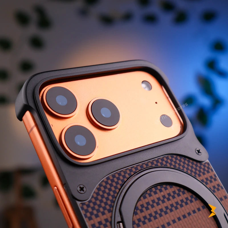 Waltex Carbon Stand Magsafe Case iPhone 17 Pro Max - Three