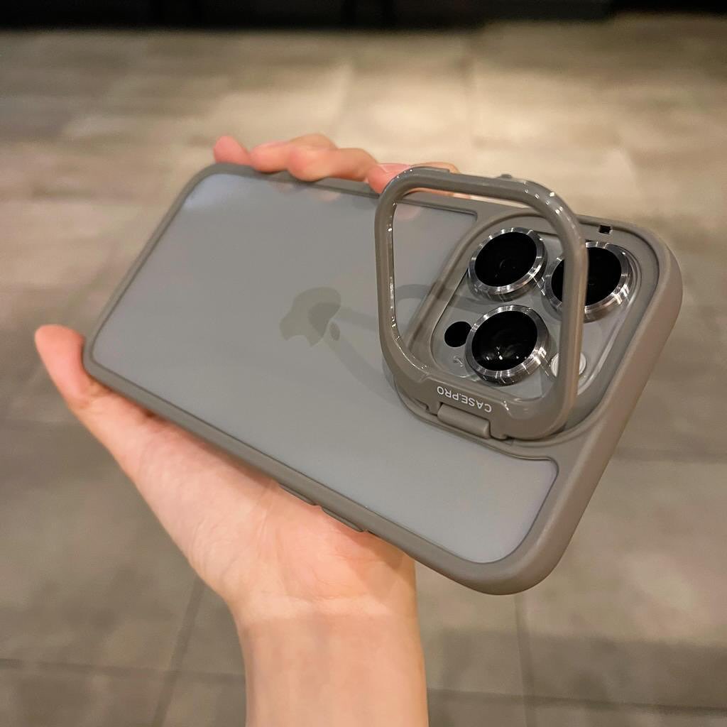 Bracket With Lens Film Case iPhone 15 Pro