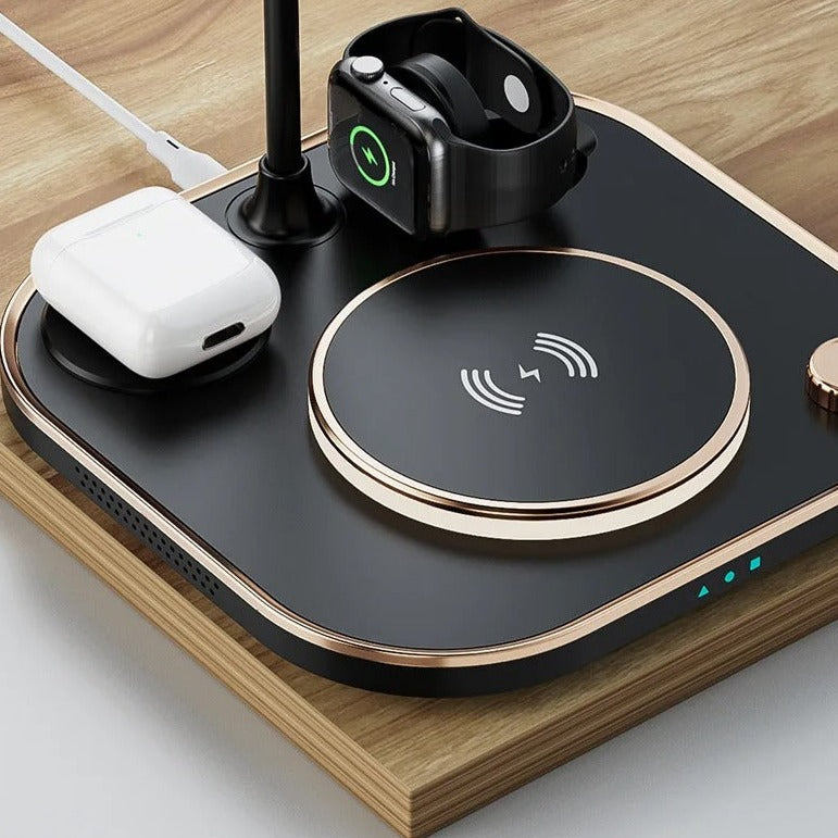 3 in1 Wireless Charging Station With Lamp X3