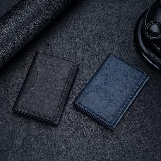 Triple Fold Leather MagSafe Wallet Card Holder - Three