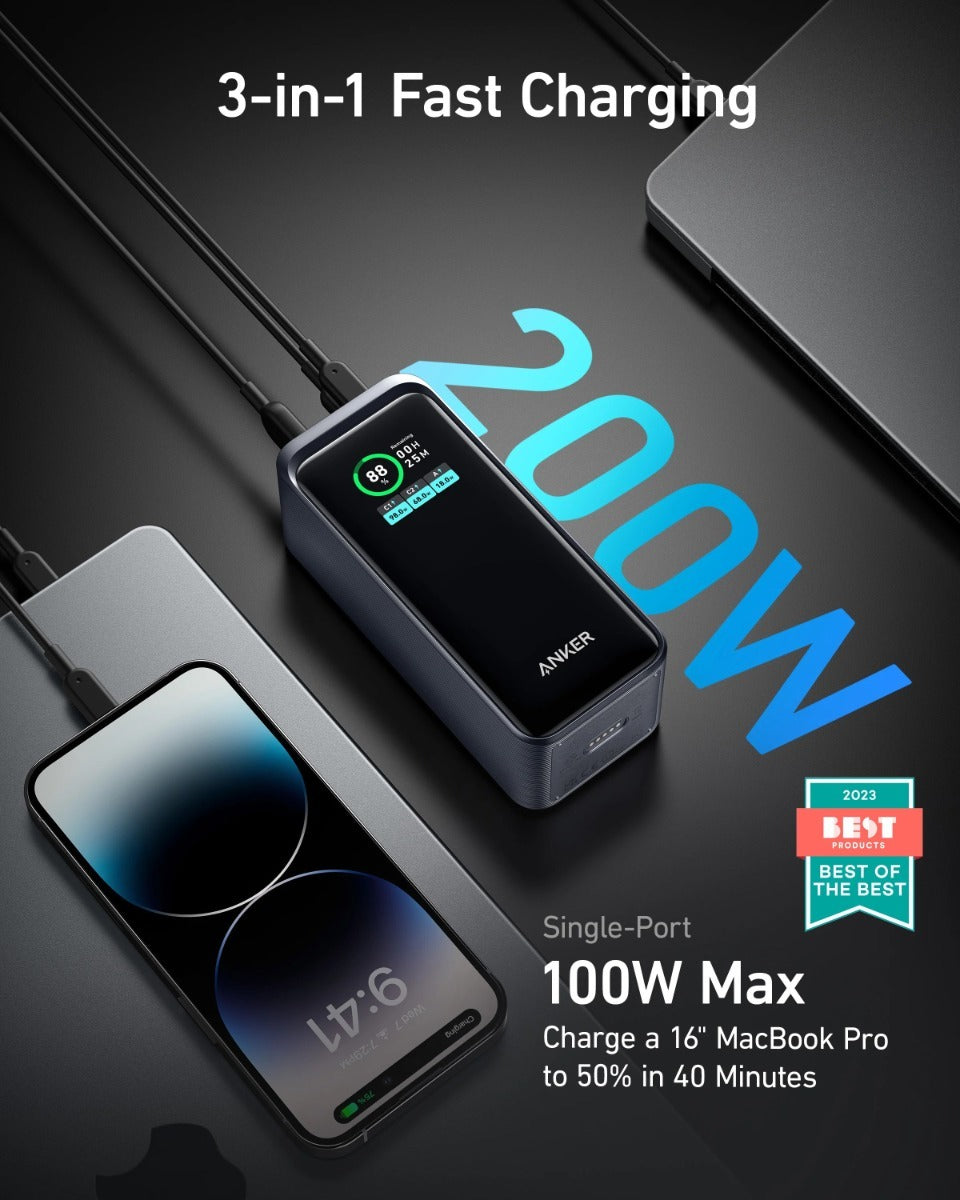 Anker Prime Power Bank 20,000 mAh Digital Display A13360B1