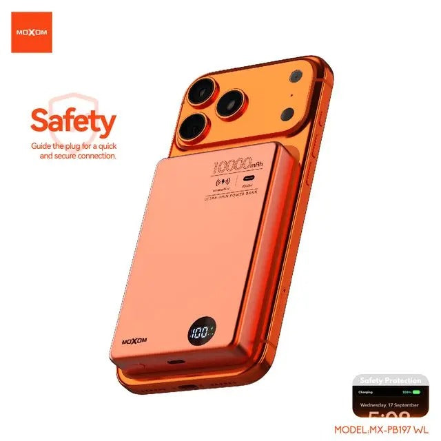 Moxom Magnetic Wireless Power Bank 10000mAh| MX-PB197 WL
