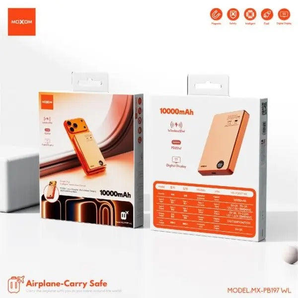 Moxom Magnetic Wireless Power Bank 10000mAh| MX-PB197 WL