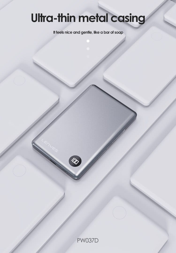 Lenyes Ultra-Slim Power Bank 10000 mAh PW037D