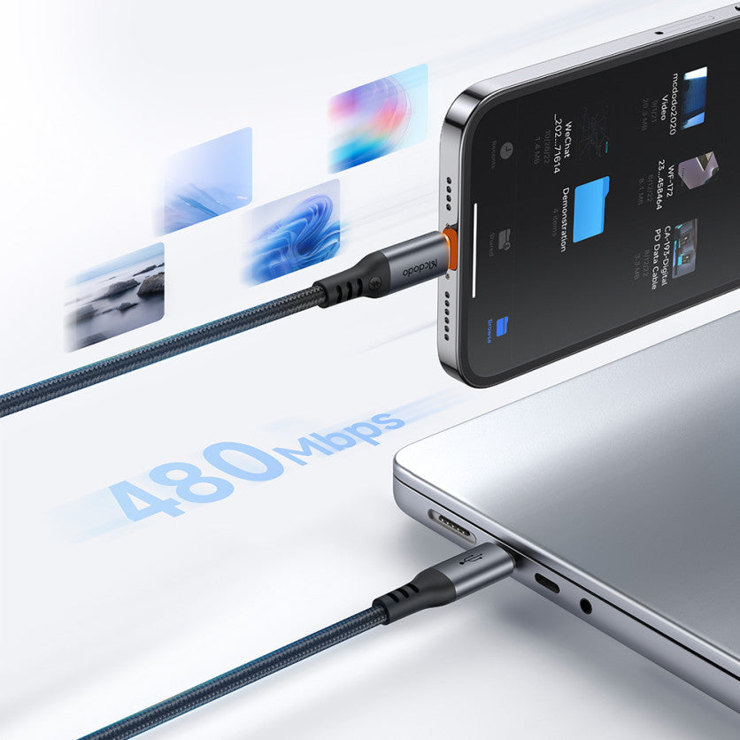 Macdodo 36W USB-C TO L AUTO POWER OFF PD CABLE 1.2M CA0870