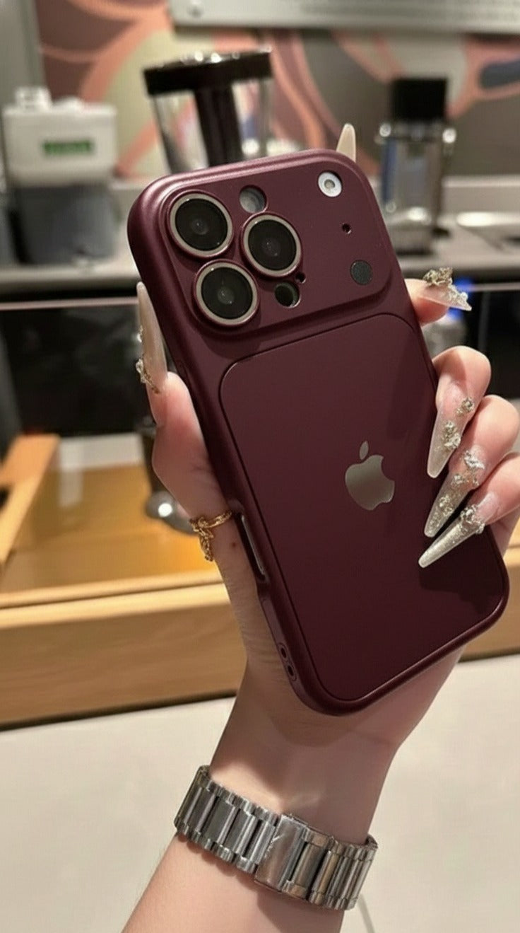 Copper Silicone Camera Protection Case iPhone 14 Pro