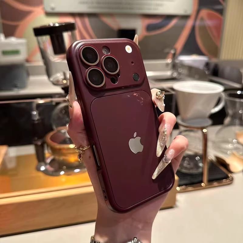 Copper Silicone Camera Protection Case iPhone 16 Pro Max