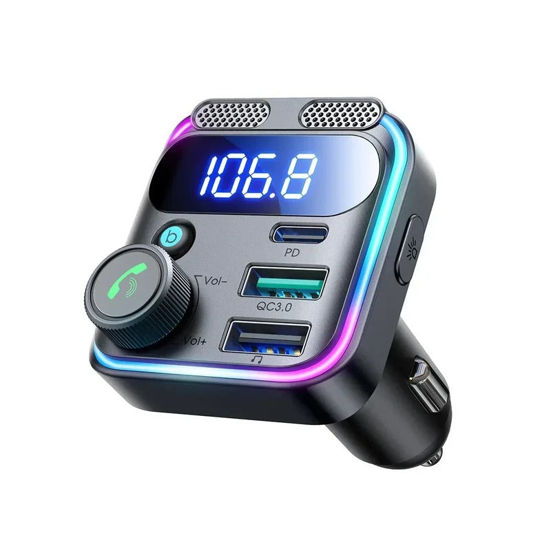 Joyroom 81W Dual-Mic Car Charger FM Transmitter JR-CCB01