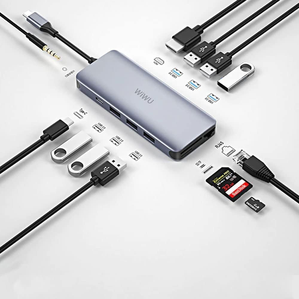 Wiwu Alpha Type-C To 12 in 1 Usb-C Hub