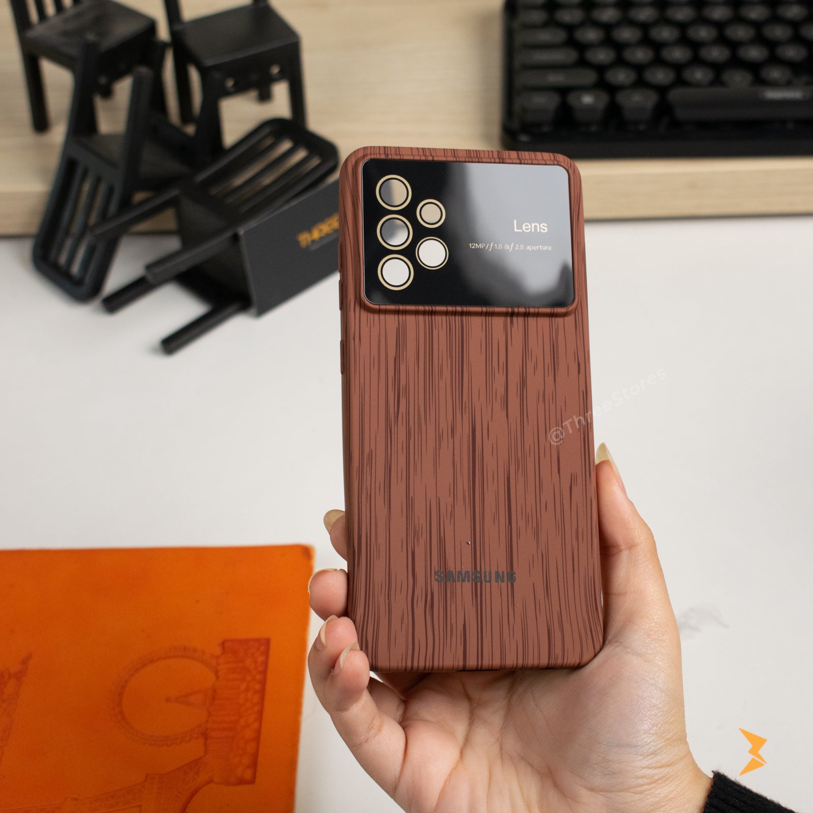 Wooden Silicone Case Samsung A52