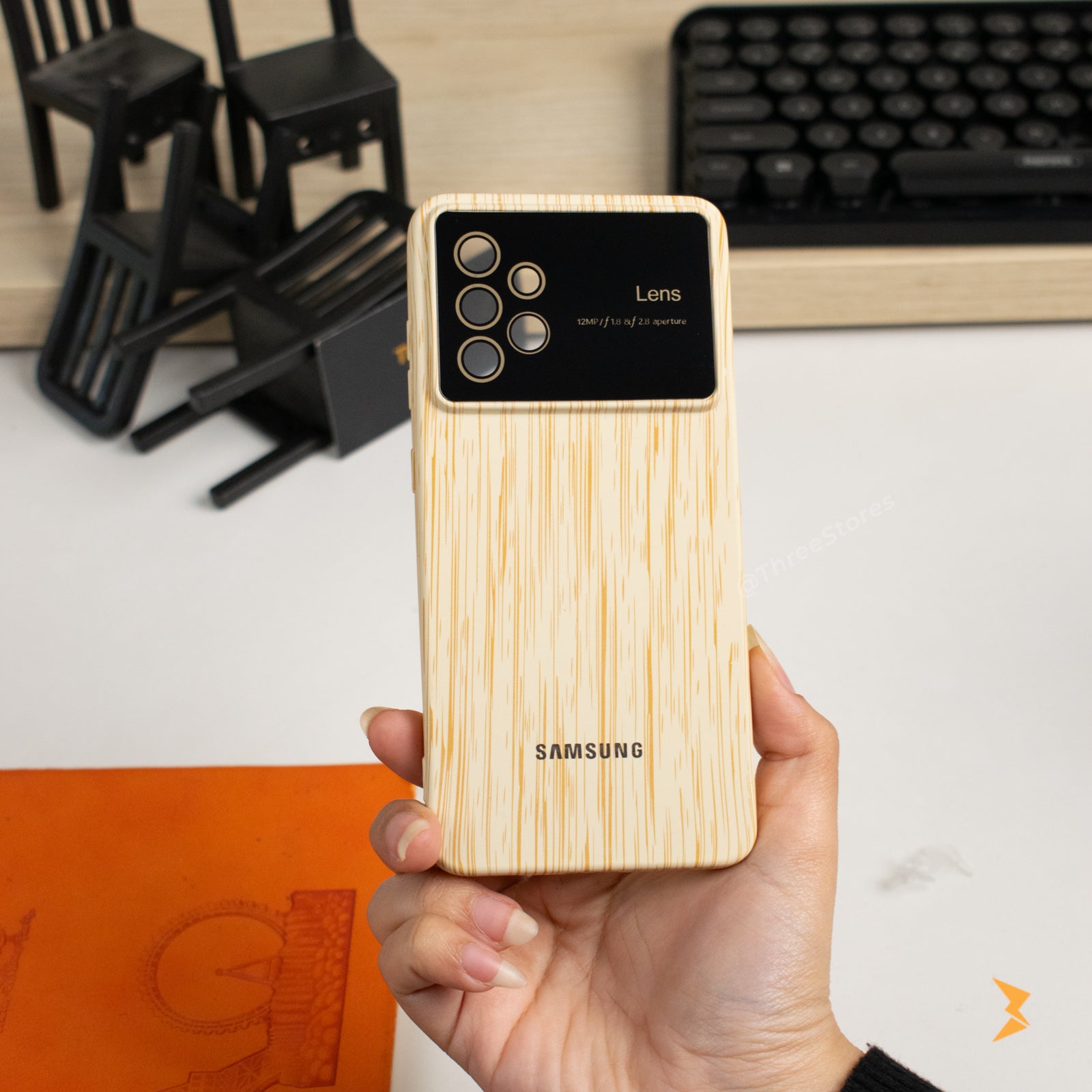 Wooden Silicone Case Samsung A52