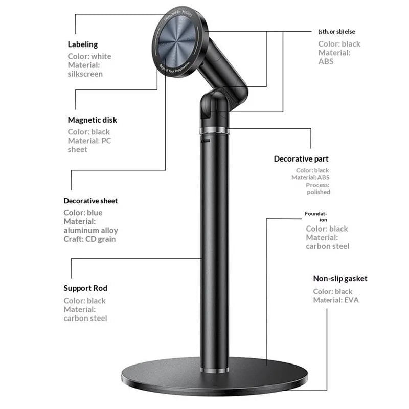 YESIDO Magnetic Mobile Stand Holder C303