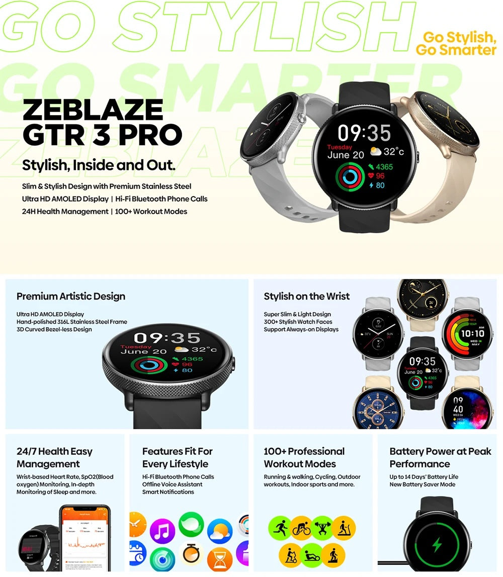 Zeblaze GTR 3 Pro Smart Watch