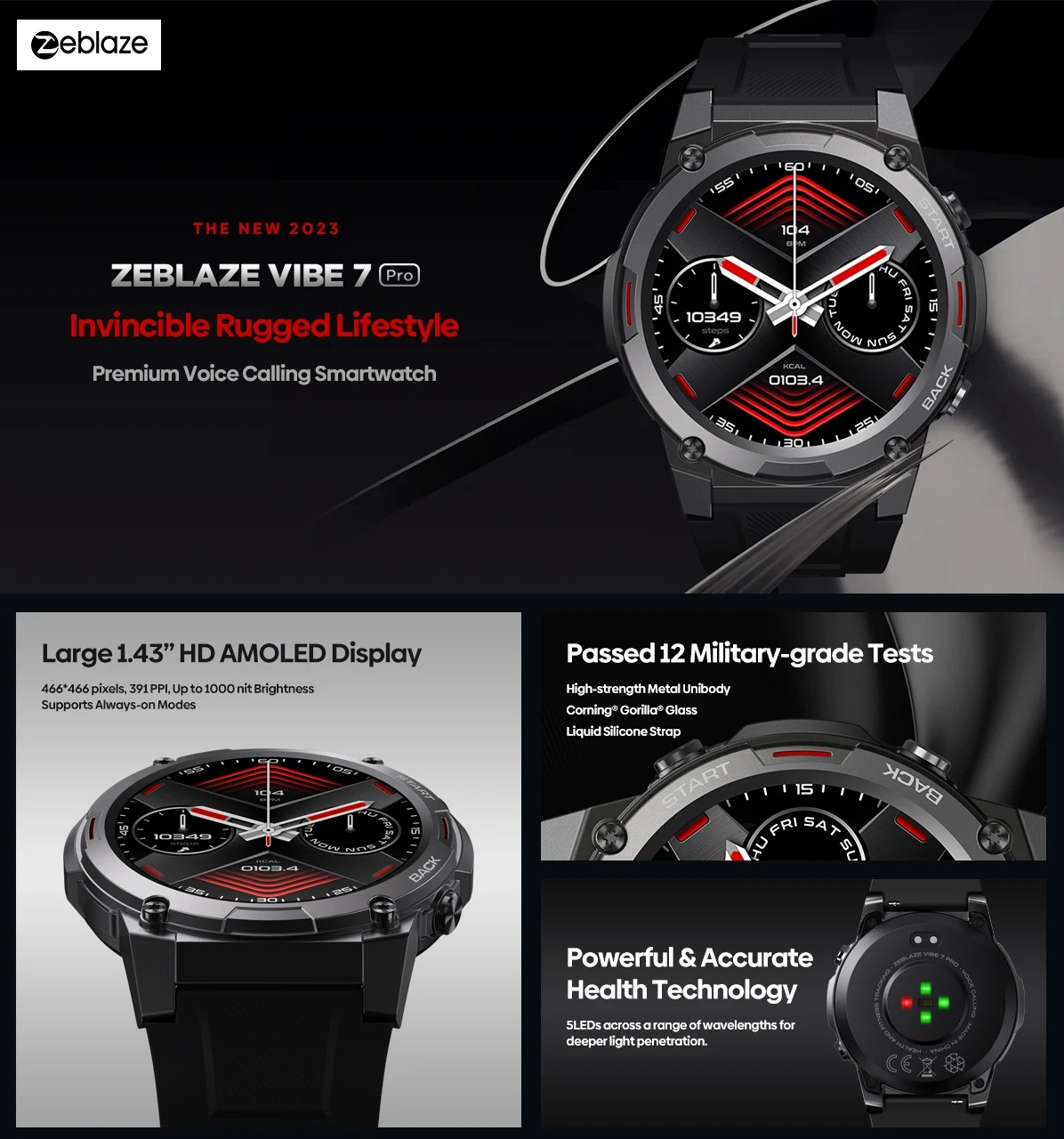 Zeblaze Vibe 7 Pro Smart Watch