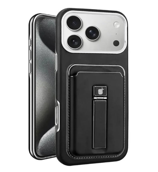 Rimbmax Magnetic Card Holder Leather Case iPhone 17 Pro Max
