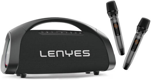 Lenyes 400W Dual UHF Mic 30000mAh IPX6 Karaoke Speaker S873
