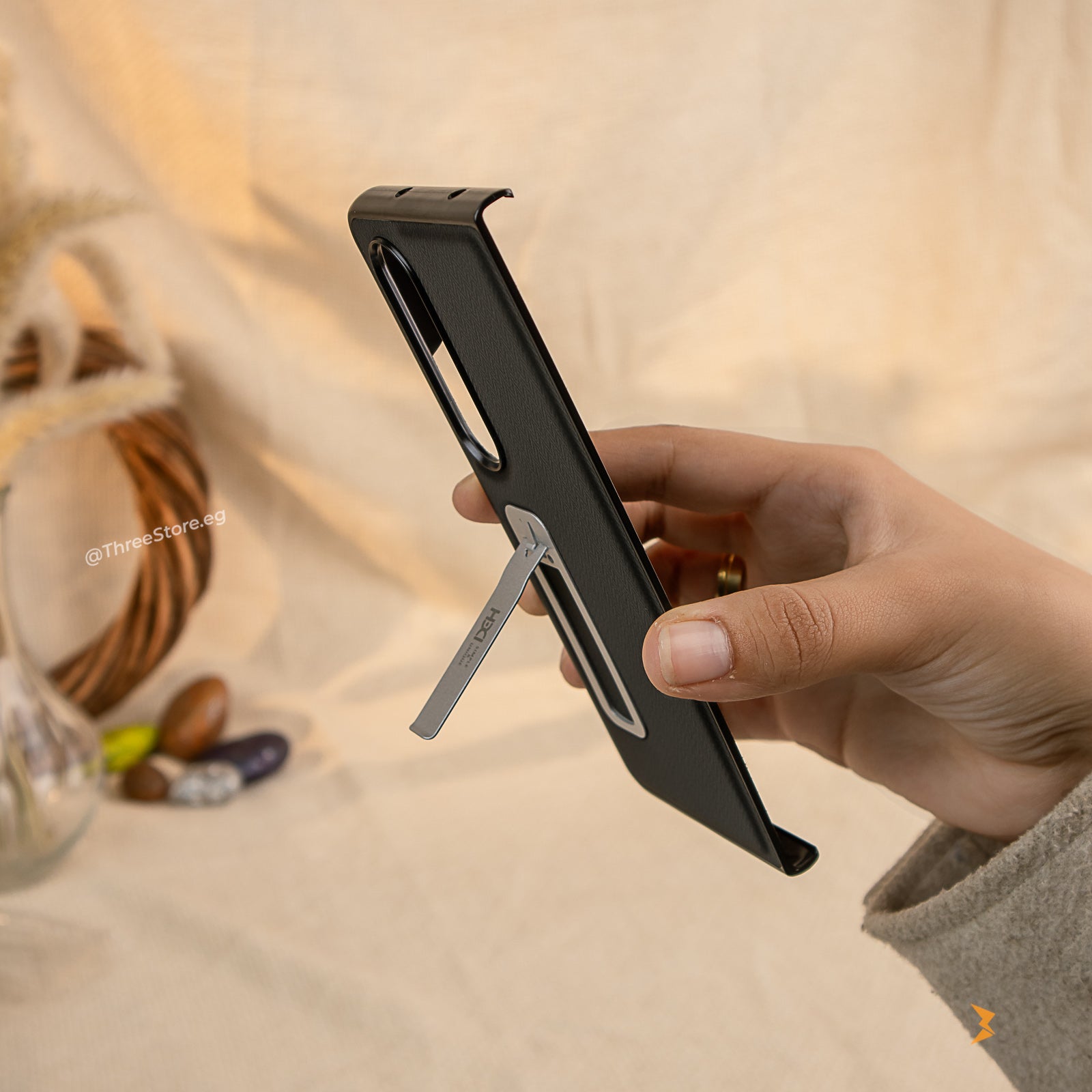 HDD Alcantara Stand Case Samsung Fold 4