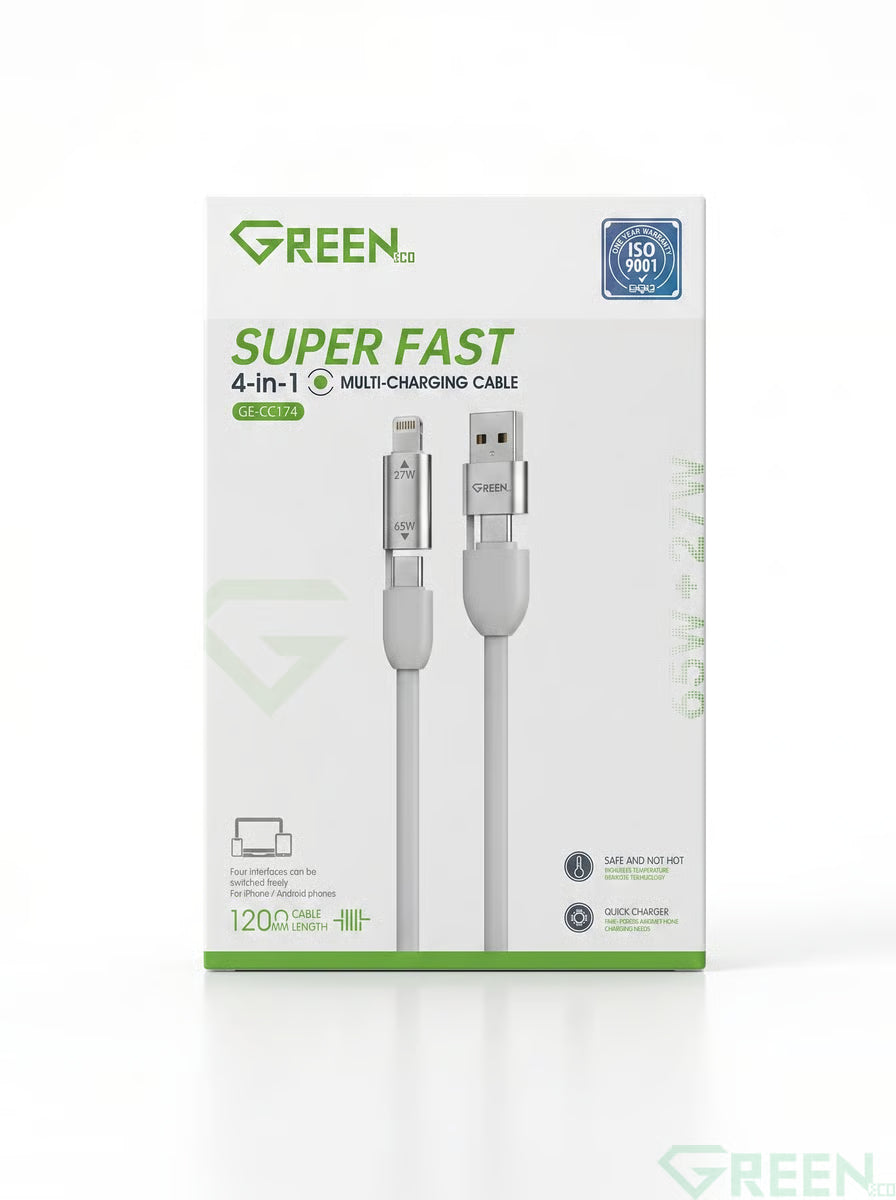 GREEN 4 in 1 Multi Charging Cable GE-CC174