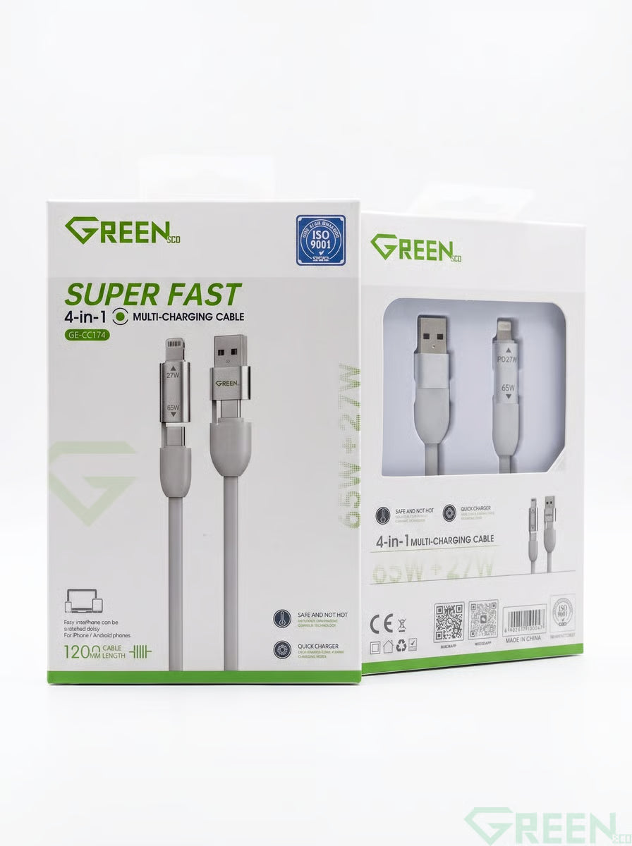GREEN 4 in 1 Multi Charging Cable GE-CC174