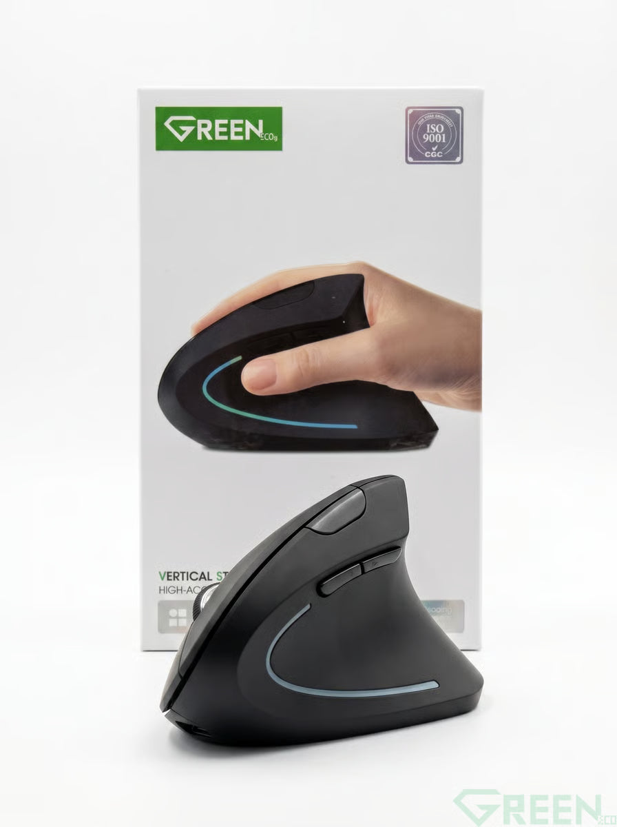 GREEN Wireless Vertical StandIng Ergononomic Mouse GE-MS072