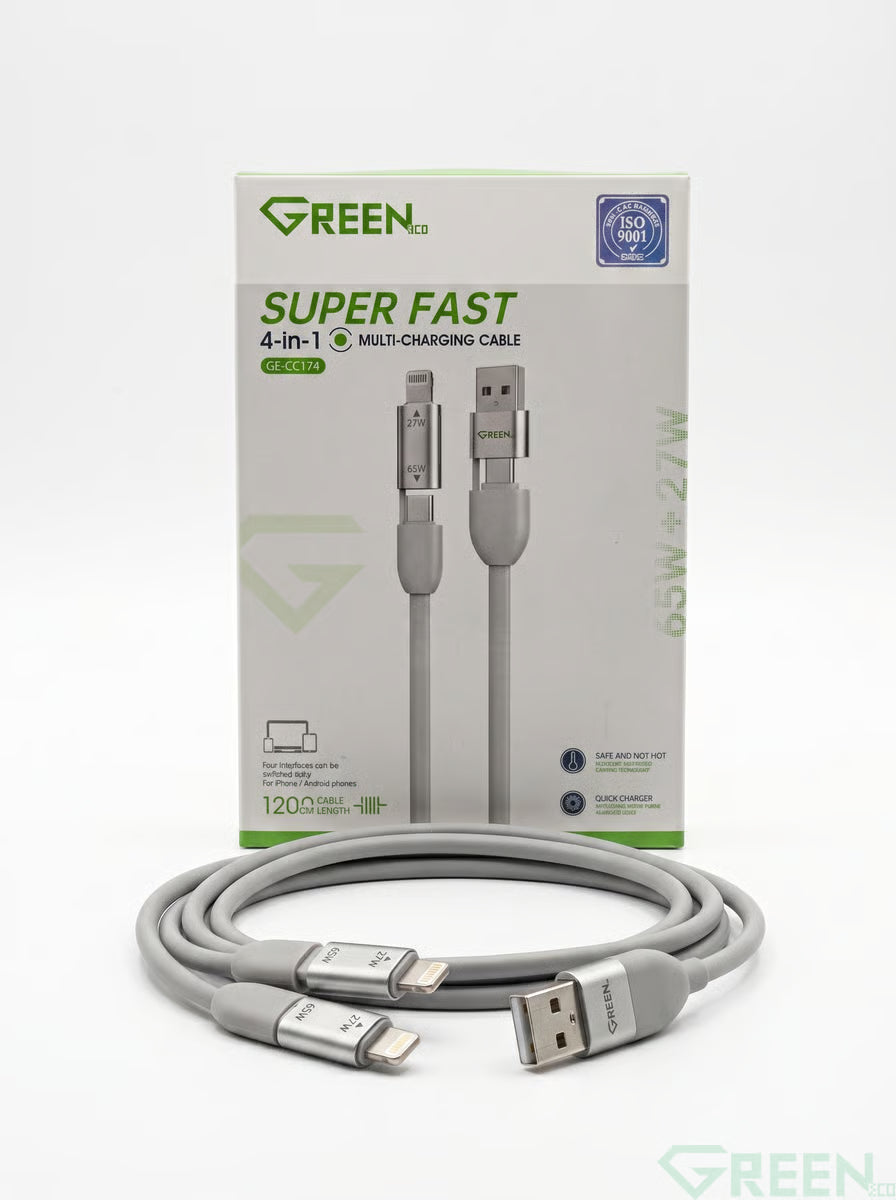 GREEN 4 in 1 Multi Charging Cable GE-CC174