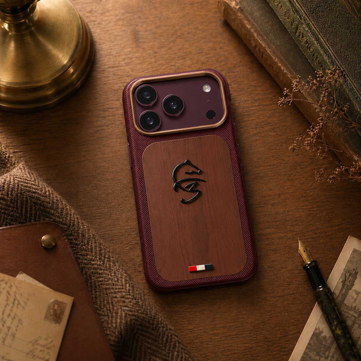 BIGC Burgundy Horse Case iPhone 18 Pro Max