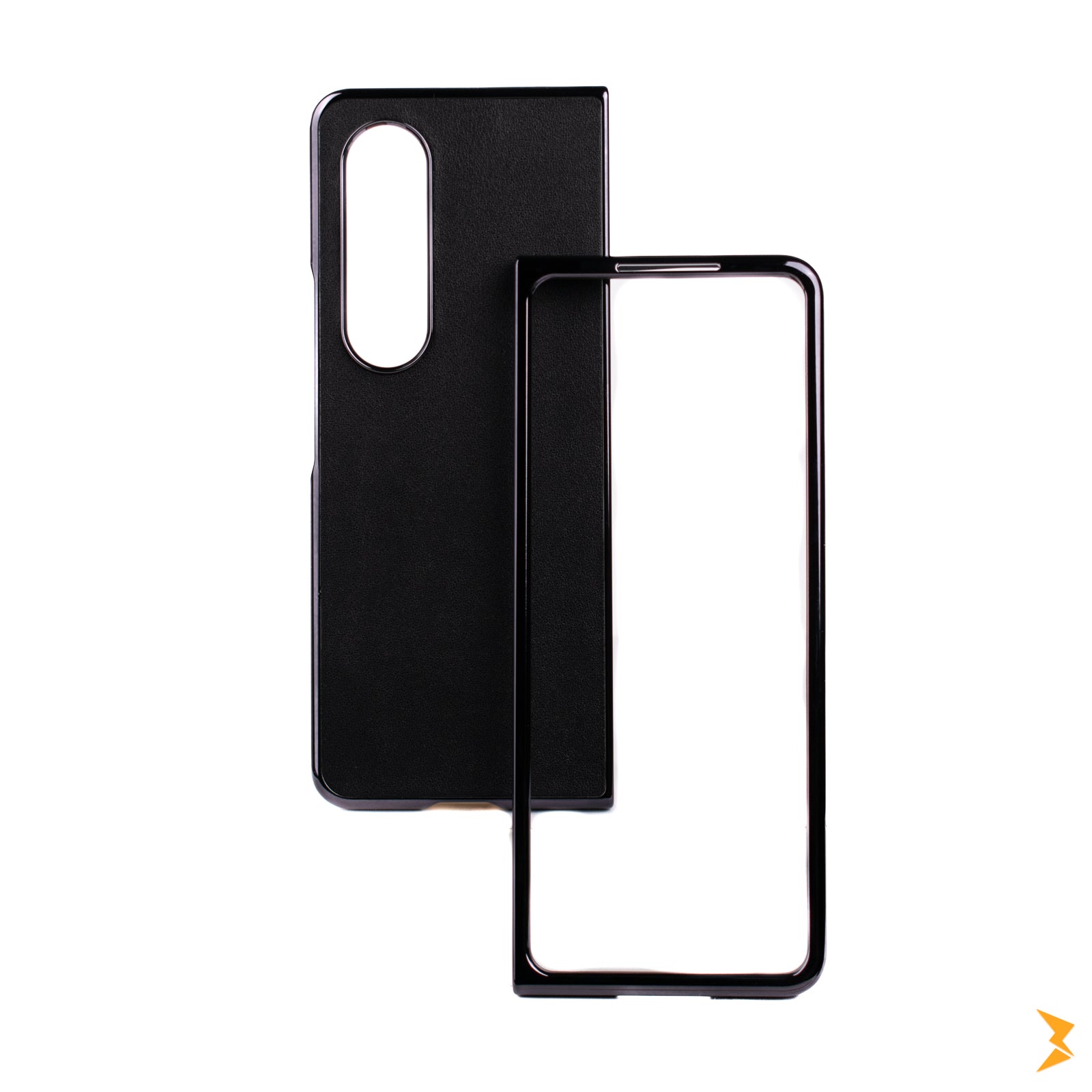 Leather Glossy Frame Case Samsung Z Fold 4