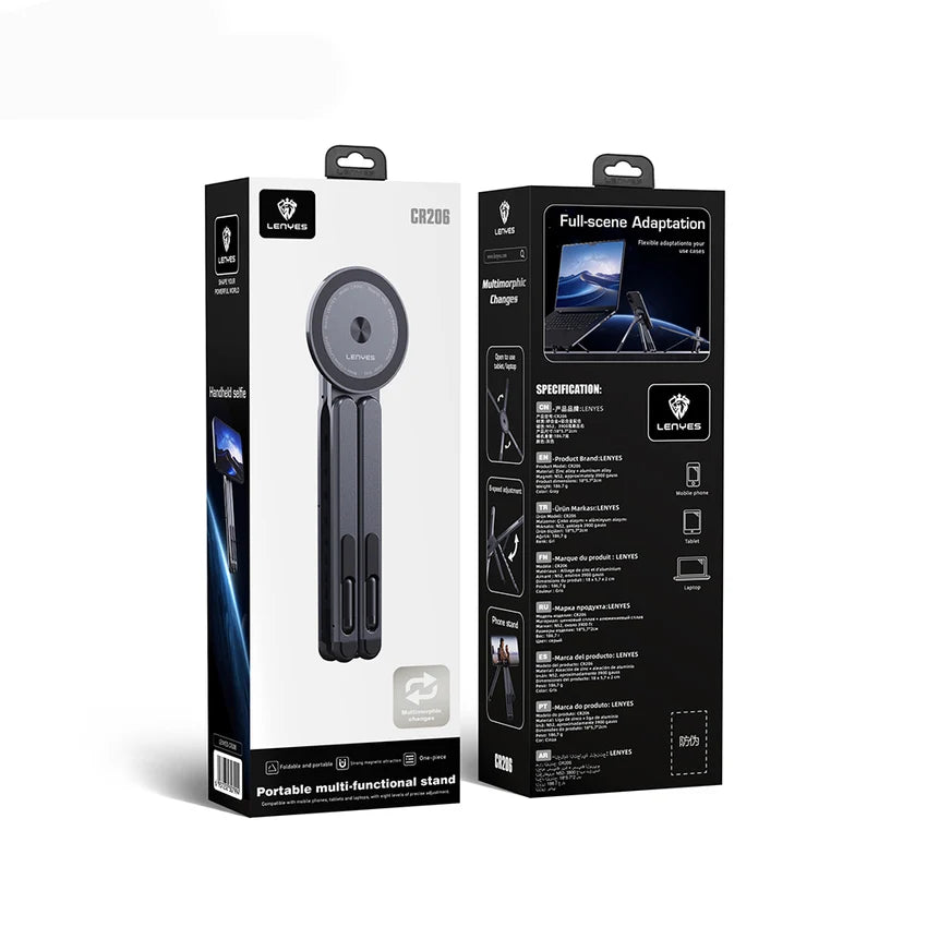 Lenyes N52 8-Level Foldable Magnetic Multi-Device Stand CR206