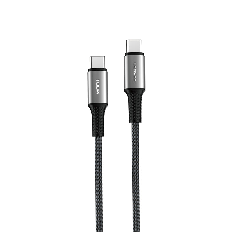Lenyes Type-C to Type-C 100W Aluminum Alloy Fast Charging Data Cable LC562 TCTC