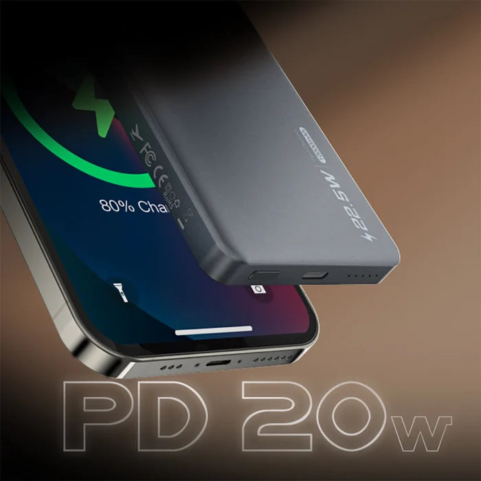 Lenyes 10000mAh 20W PD 15W MagSafe Aluminum Power Bank PW119D